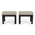 Hollywood Regency Pair of Gordon's Stools Upholstered in Silk For Sale - Image 3 of 7