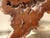 1990s Vintage Live Edge Burl Redwood Wall Clock For Sale - Image 5 of 15