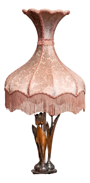 Silver-Plated Table Lamp with Three Tulips & Velvet Diabolo Shape Shade, 1965