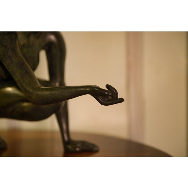 Bronze Sculpture of a Woman by Norbert Treca, 2000s For Sale - Image 10 of 13