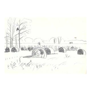 1970s Robert Angeloch Kentucky Farm Landscape For Sale