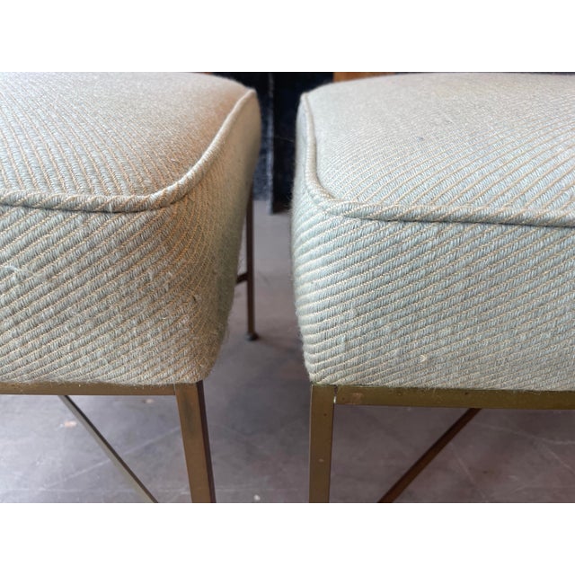 Paul McCobb 1950s Vintage Paul McCobb X Base Ottomans - A Pair For Sale - Image 4 of 9