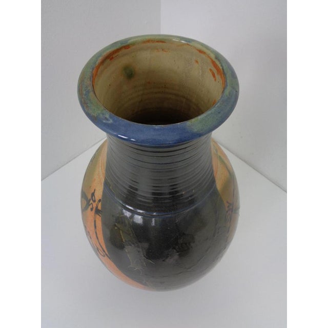 Large Danish Studio Ceramic Vase with Cardinal Points, 1960s For Sale - Image 12 of 18