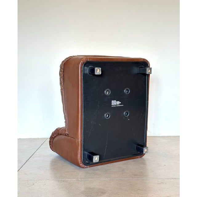 Black Model Deca Modular Leather Sofa by Tito Agnoli for Arflex, 1970s, Set of 5 For Sale - Image 8 of 14