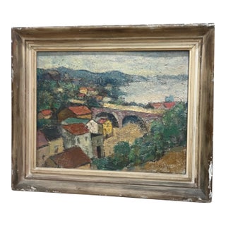 Signed Original Landscape Oil Painting by William R. Shulgold (1897–1989), Framed For Sale