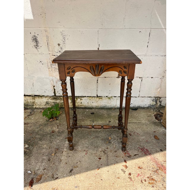 1920’s Cherry End Table For Sale - Image 4 of 9