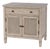 Flagstaff 30 in. W Rectangular Cane 1 Drawer-2 Door Accent Chest, Desert Sand For Sale