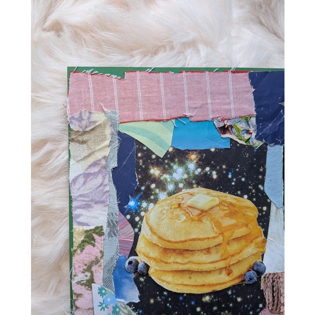 Space Pancakes Mixed Media Contemporary Analog Collage For Sale - Image 4 of 7