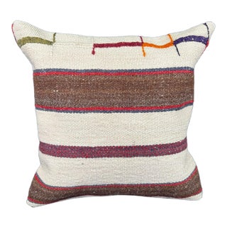 Turkish Hemp Pillow Cushion Natural Beige Brown Cushion Cover 20x20 For Sale