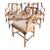 Set of Late 20th Century 6 McGuire Bamboo & Rattan Loop-Back Dining Armchairs For Sale