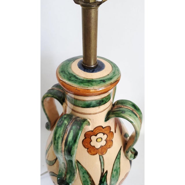 1930s Lamp by San Zeno Pottery, Pisa Italy, 1930s For Sale - Image 5 of 14