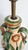 1930s Vintage Italian Majolica Table Lamp by San Zeno Pottery, Pisa Italy, 1930s For Sale - Image 5 of 14