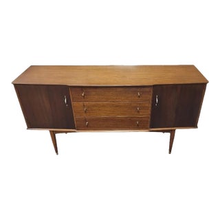 Mid Century Modern Sideboard Signed Beautiful Wood For Sale