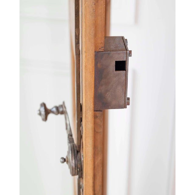 French 19th Century Double-leaf Double-sided Walnut Communication Door For Sale In Atlanta - Image 6 of 18