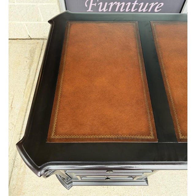 Hooker Furniture Telluride 76” Executive Desk With Wood Panels For Sale - Image 10 of 15