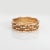 Modern 70s Vintage Bamboo Band 7mm 14 Karat Yellow Gold Ring Sz 9.5 Stacking Jewelry For Sale - Image 3 of 6