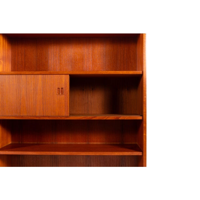 Mid-Century Modern Danish Teak Veneer Bookcase, 1960s For Sale - Image 11 of 13