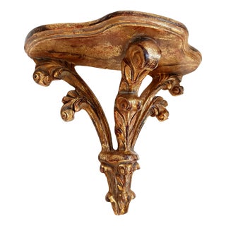 Louis XV Style Giltwood Wall Console, 1950s For Sale