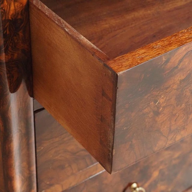 Louis-Philippe Walnut Chest of Drawers with Marble Top, 1850s For Sale - Image 4 of 18