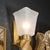 Mid-Century Hand-Blown Murano Frosted Glass Sconces With Spiral Amber Drop For Sale - Image 12 of 18