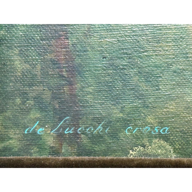 Roberto De Lucchi Crosa Female Painting, Vintage For Sale - Image 11 of 12