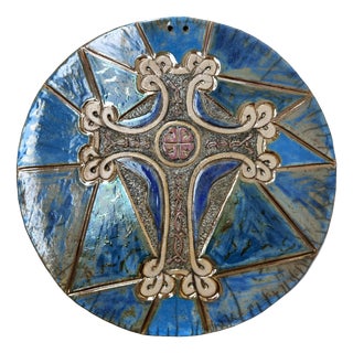Raku Ceramic Wall Sculpture the Infinite Between Interweaving and Geometry by Stefania Zoppellaro For Sale