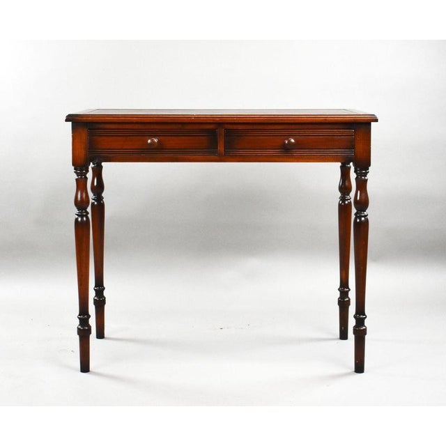 Edwardian Mahogany Writing Table, 1900s For Sale - Image 3 of 10
