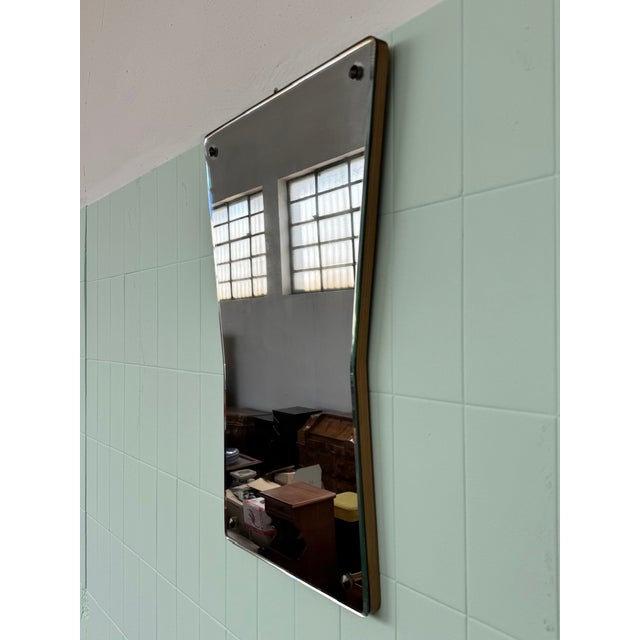 Mid-Century Modern Vintage Italian Mirror, 1960s For Sale - Image 3 of 8