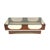 Vintage Space Age Coffee Table with Smoked Glass and Wenge Wood Top, 1970s For Sale - Image 6 of 8
