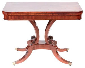 Antique Regency Mahogany Card Table
