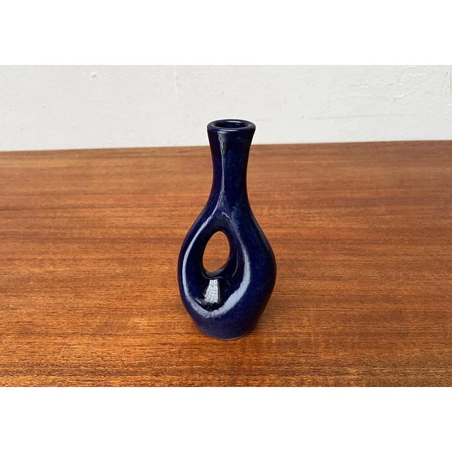 Mid-Century German West German Pottery WGP Vase with Organic Shape, 1960s For Sale - Image 12 of 13
