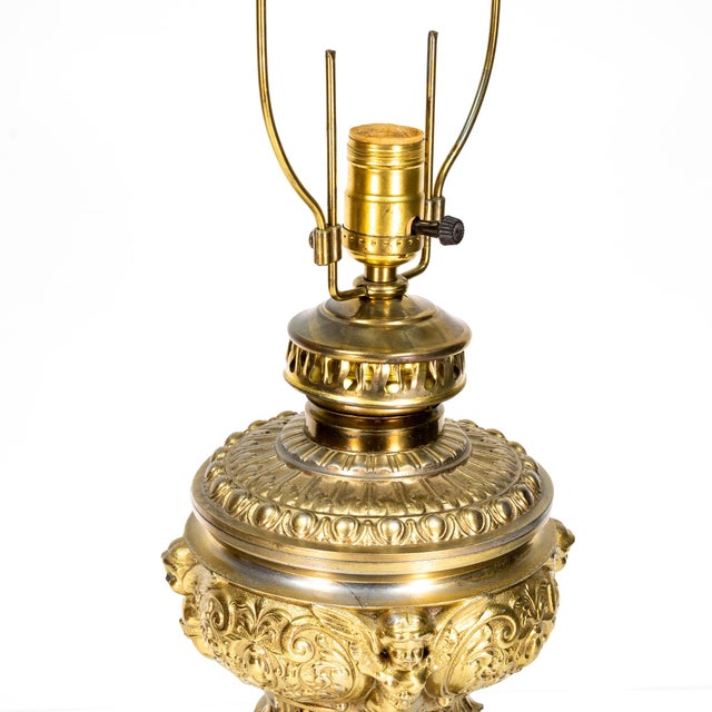 1960s Vintage Converted Brass Oil Lantern Table Lamp Chairish