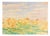 Heinrich Pforr, Haystacks at Knüll Field Landscape Harvest Time, 1890s, Watercolor For Sale