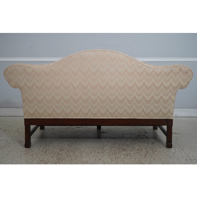 Georgian Nicely Carved Mahogany Upholstered Loveseat For Sale - Image 16 of 18