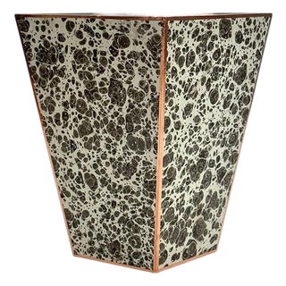 Marble Paper Wastebasket For Sale