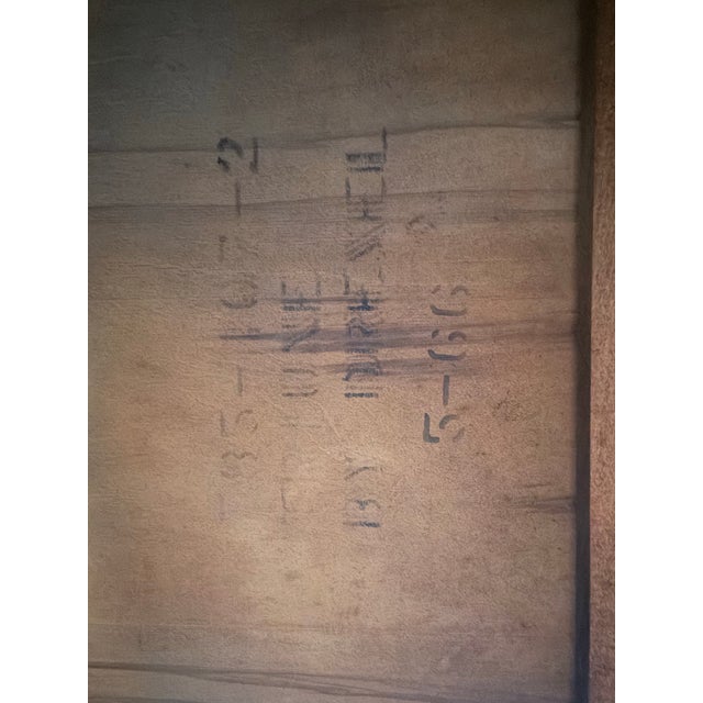 Vintage 1960’s Drexel Triune Tooled Leather Top Desk For Sale - Image 10 of 10