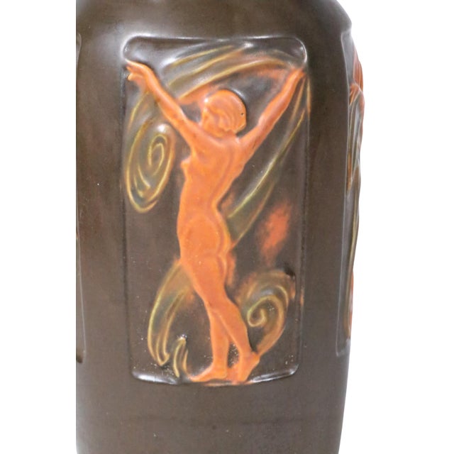 Roseville Pottery Rosecraft Panel Art Deco Vase C. 1920-26 For Sale - Image 12 of 12