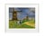 “Windmills” Vintage Oil Pastel, Framed For Sale