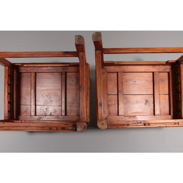Asian Hongmu Comb-Back Armchairs, 1920, Set of 2 For Sale - Image 12 of 14