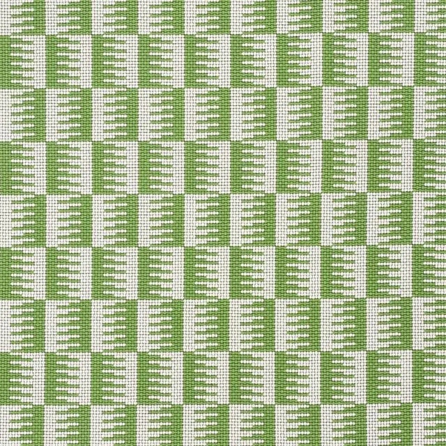 Sample - Schumacher Dovetail Indoor & Outdoor Fabric in Green For Sale