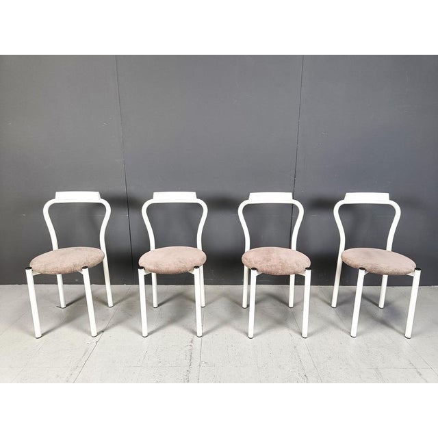 Vintage Dining Chairs from Calligaris, 1980s, Set of 4 For Sale - Image 3 of 14