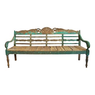 Antique Balinese Village Bench For Sale