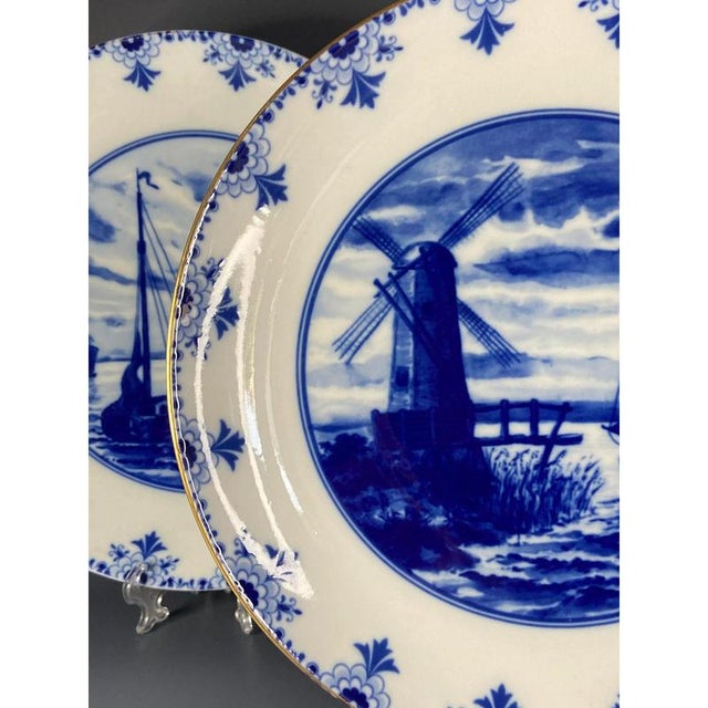 Blue Vintage Cobalt Blue W 1764 Collection Plates from Wallendorf, GDR, 1964, Set of 2 For Sale - Image 8 of 13