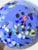Murano Mid Century Studio Azzurra Maestri Vetrai Italy Mouth Blown Art Glass Vase For Sale - Image 4 of 8
