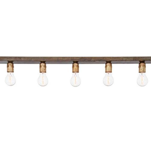 Raad Raw Brass and Oxidized Iron Ceiling Lamp from Konsthantverk For Sale - Image 4 of 5
