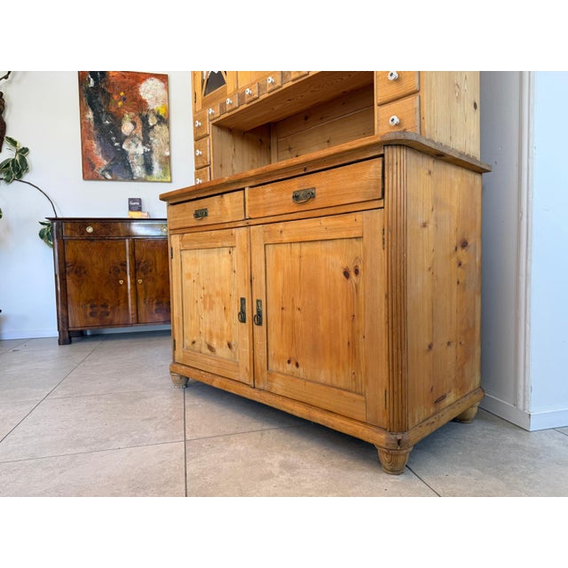 Art Nouveau Natural Wood Cupboard, 1890s For Sale - Image 11 of 13