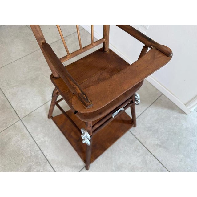 Wood Farmhouse Children's Armchair in Wood For Sale - Image 7 of 12
