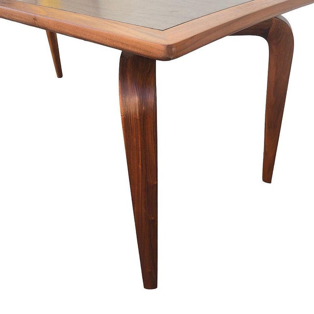 Wood 1960s Mid-Century Walnut Dining Table by Maurice Bailey for Monteverdi Young For Sale - Image 7 of 12
