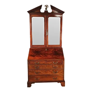 George III Secretary Bookcase, England, 18th Century