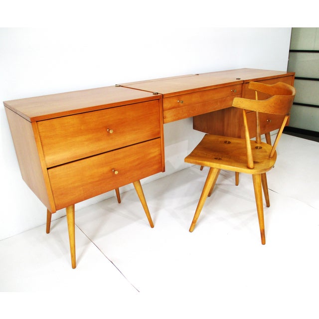 Mid-Century Modern Rare Paul McCobb Planner Group 4 Pc. Vanity Set With Chair by Winchendon Furniture For Sale - Image 3 of 18